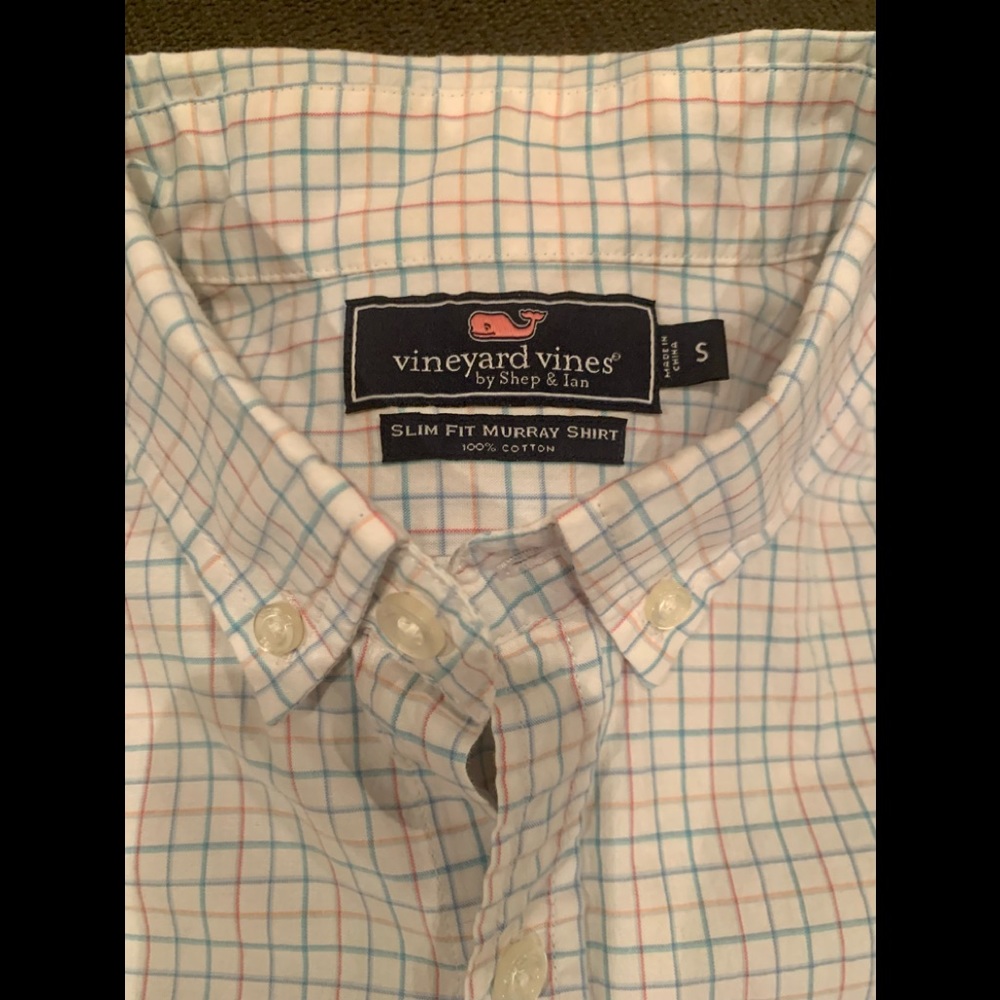 Vineyard Vines tattersall button up shirt -Size S